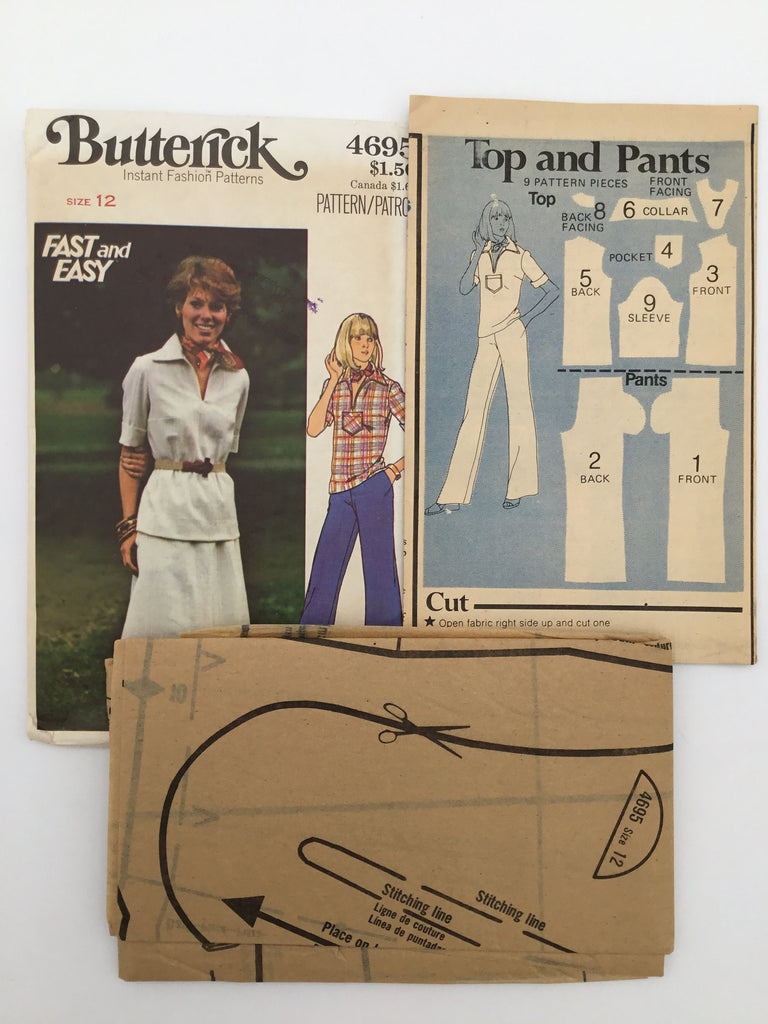 Butterick 4695 Top, Skirt, and Pants - Vintage Uncut Sewing Pattern