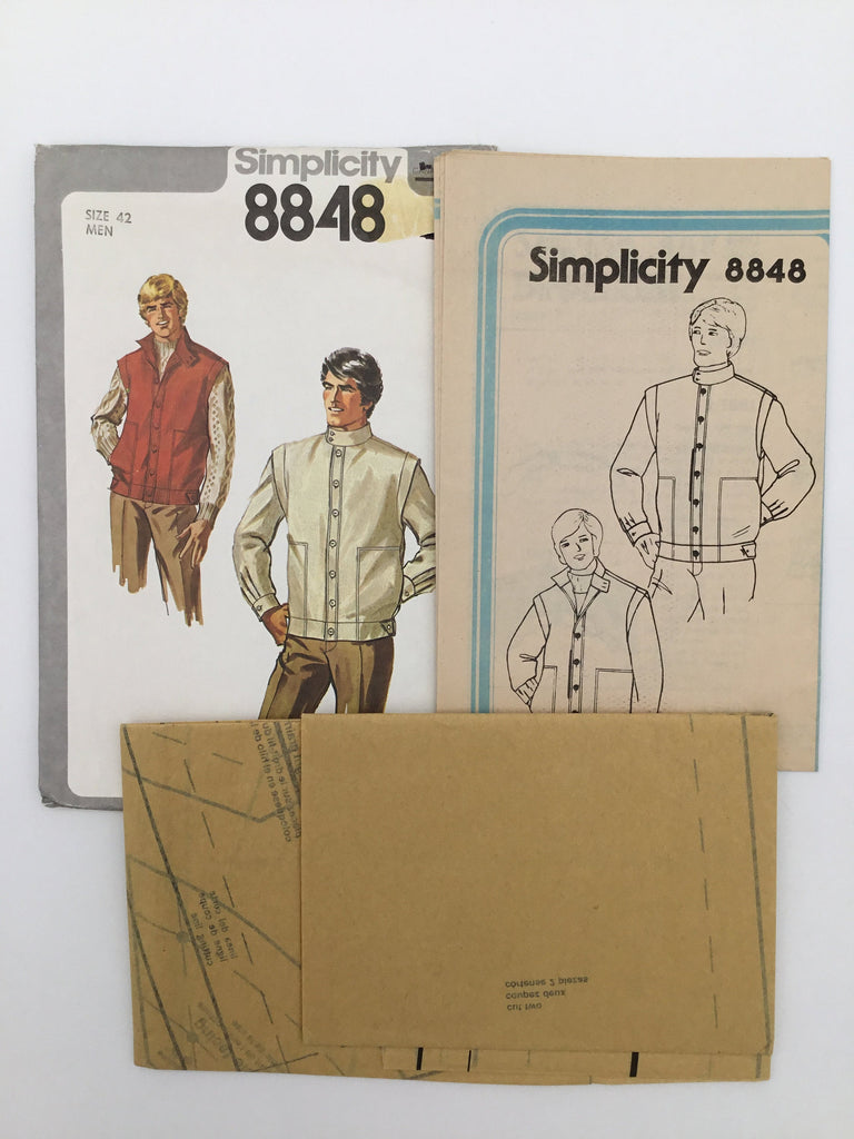 Simplicity 8848 (1978) Jacket or Vest - Vintage Uncut Sewing Pattern