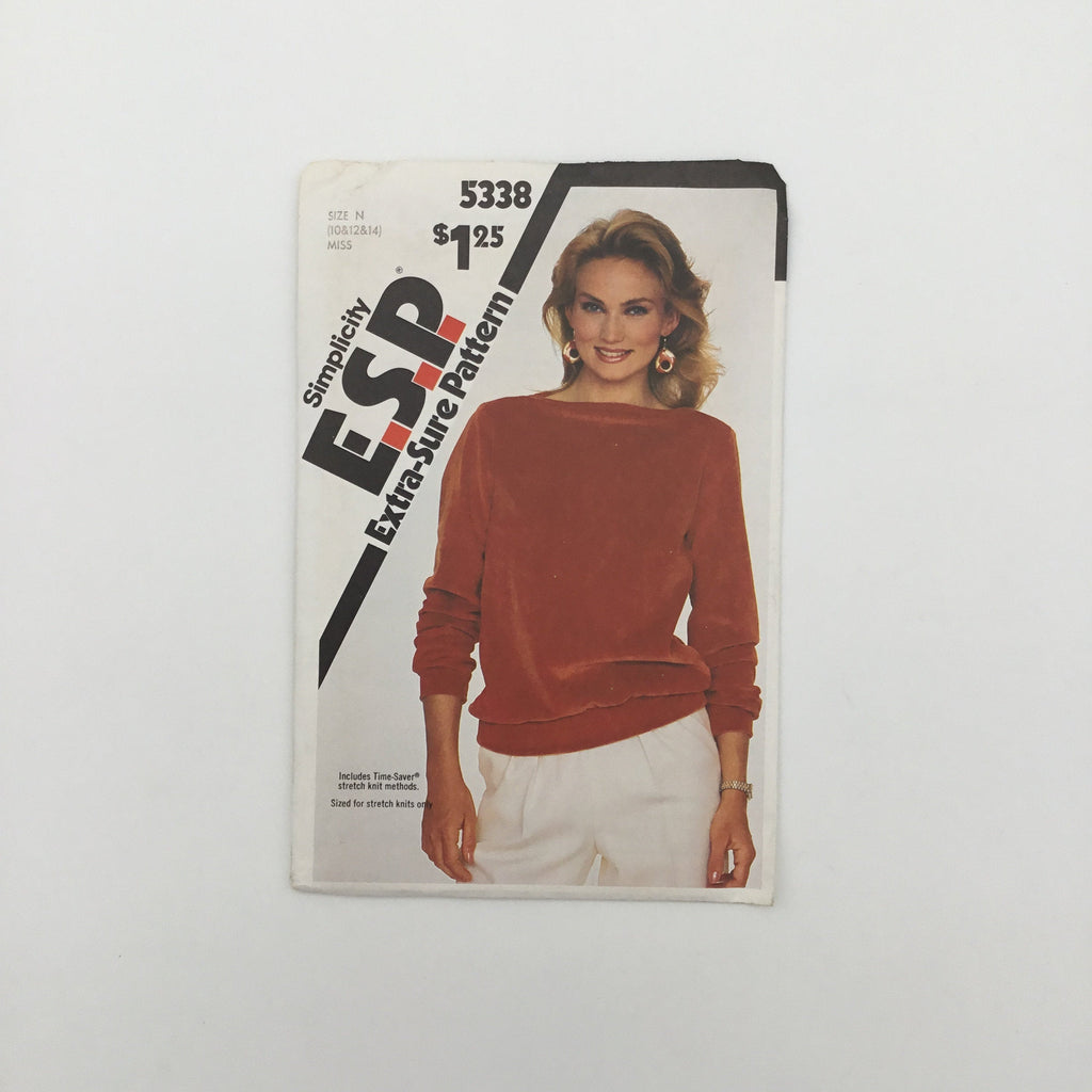 Simplicity 5338 (1981) Top - Vintage Uncut Sewing Pattern