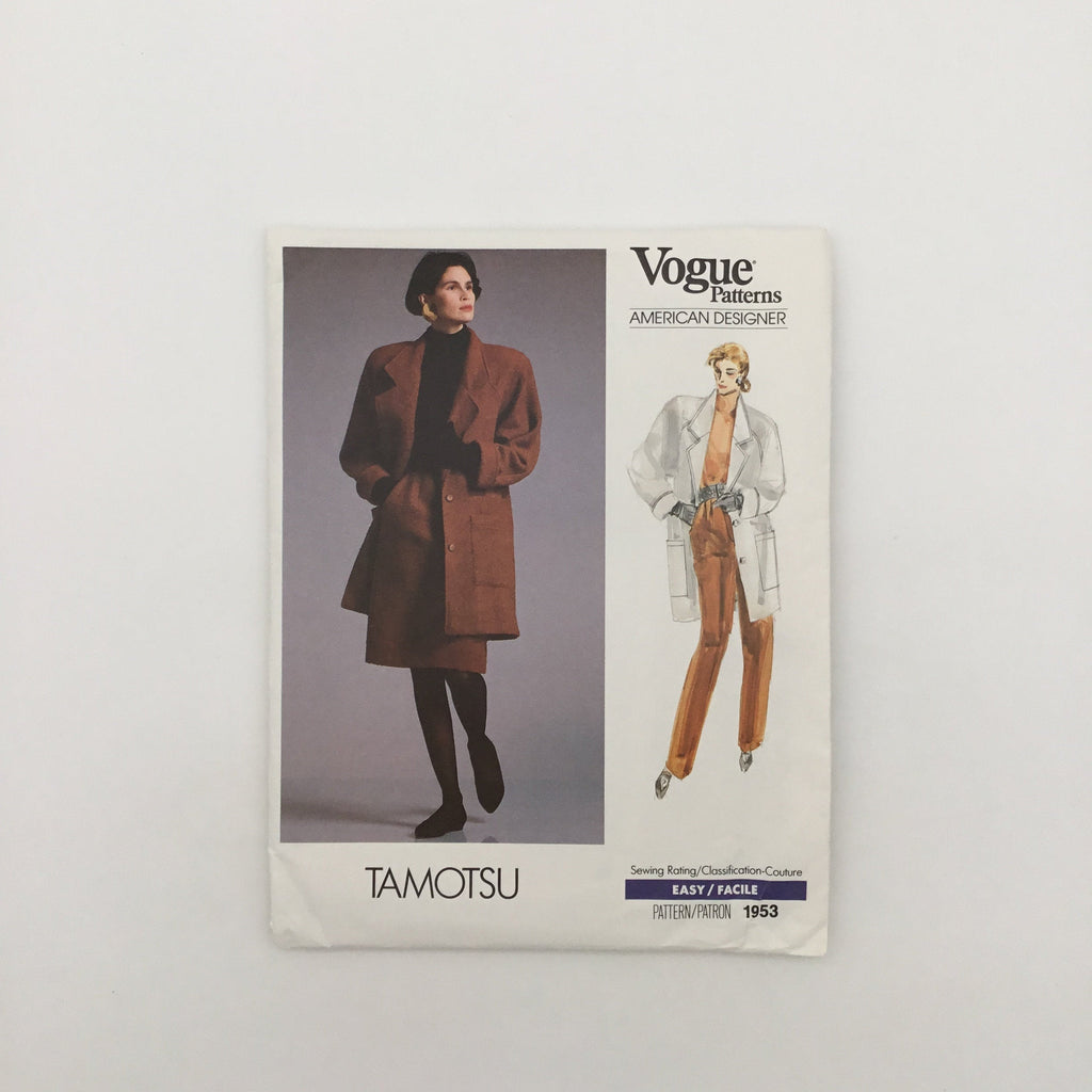 Vogue 1953 (1987) Jacket, Skirt, and Pants - Vintage Uncut Sewing Pattern