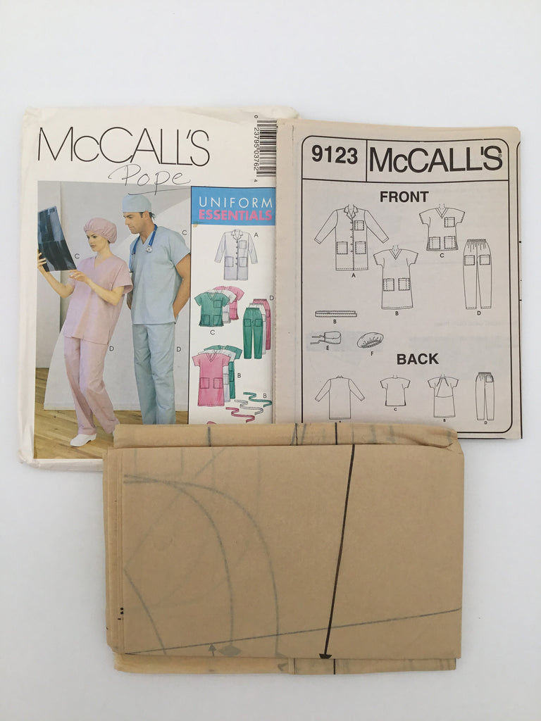 McCall's 376 (1997) Health Care Uniform Essentials - Vintage Uncut Sewing Pattern