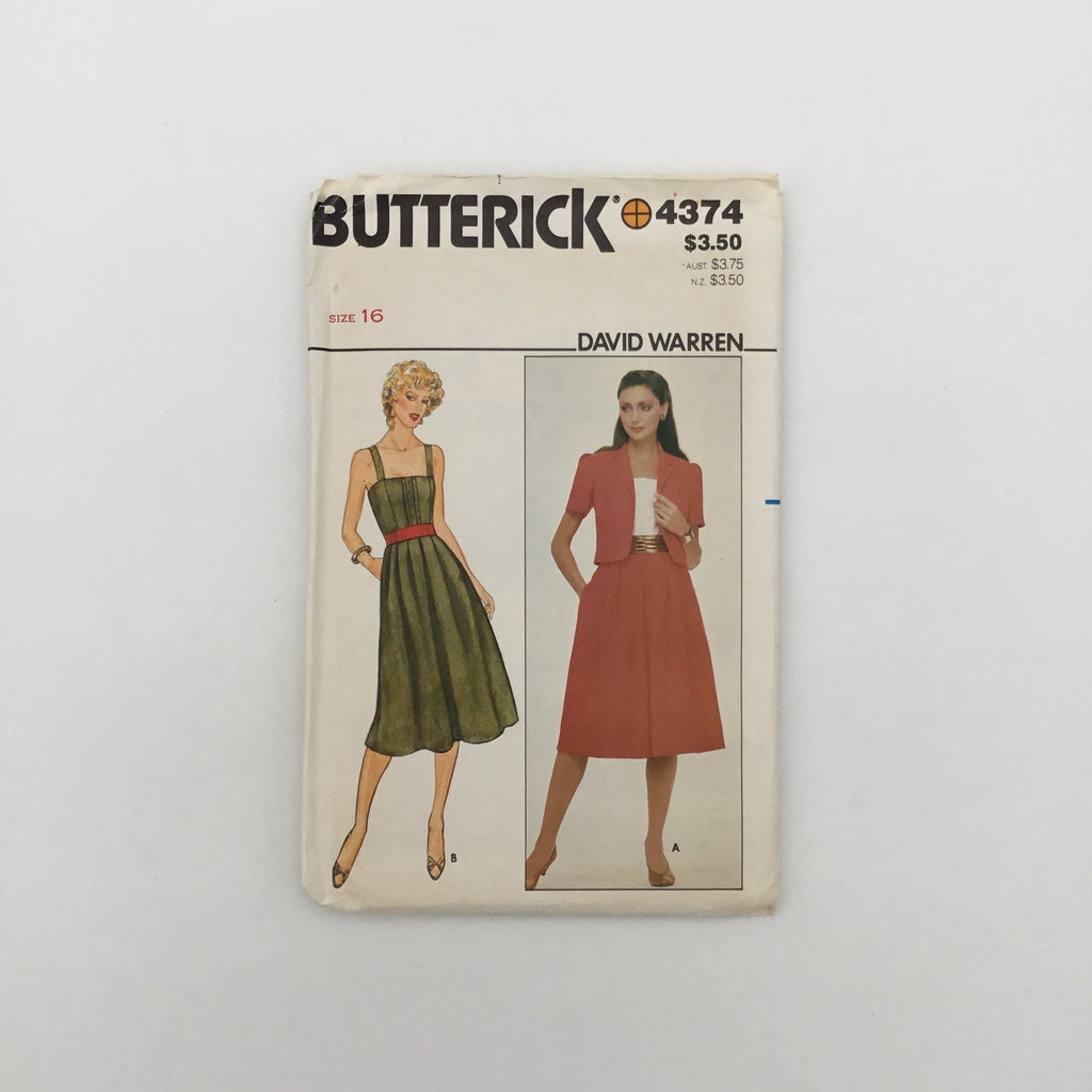 Butterick 4374 Jacket and Dress - Vintage Uncut Sewing Pattern