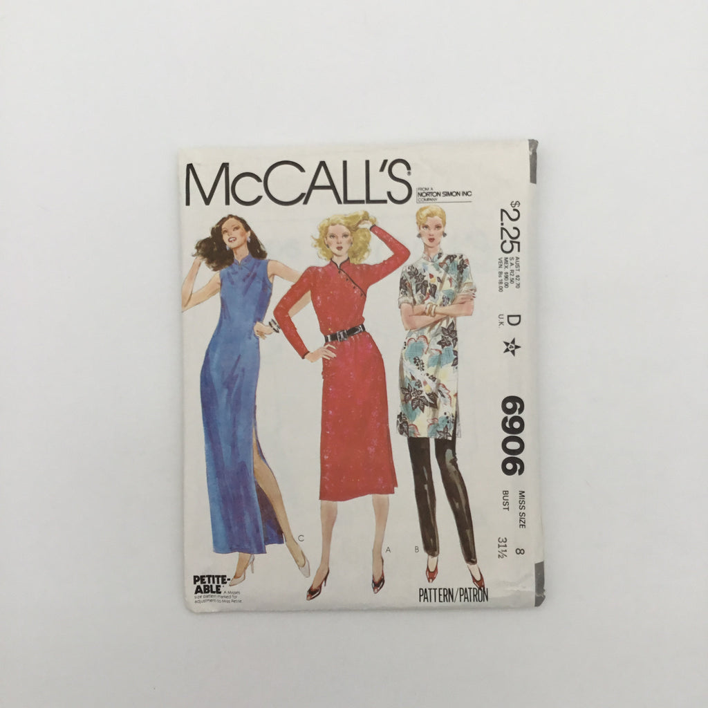 McCall's 6906 (1979) Dress, Tunic, and Pants - Vintage Uncut Sewing Pattern