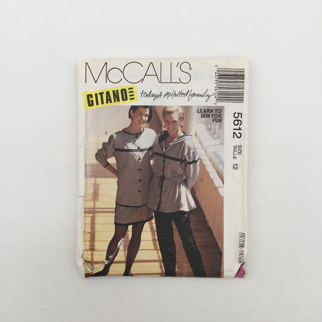 McCall's 5612 (1991) Jacket, Skirt, and Pants - Vintage Uncut Sewing Pattern