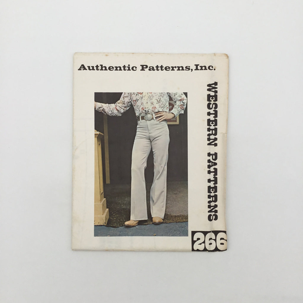 Authentic Patterns 266 Western Pants - Vintage Uncut Sewing Pattern