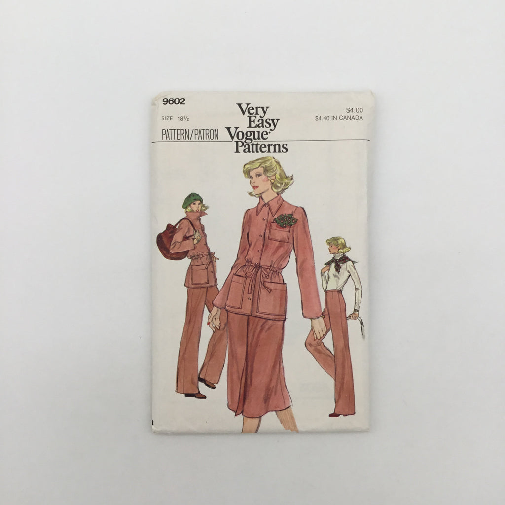 Vogue 9602 Jacket, Skirt, and Pants - Vintage Uncut Sewing Pattern