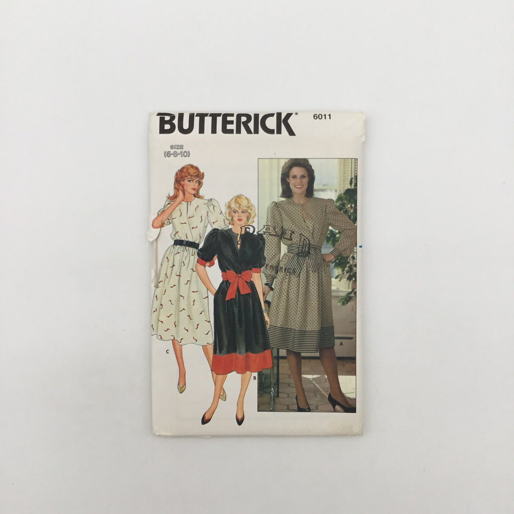 Butterick 6011 Dress with Sleeve Variations - Vintage Uncut Sewing Pattern
