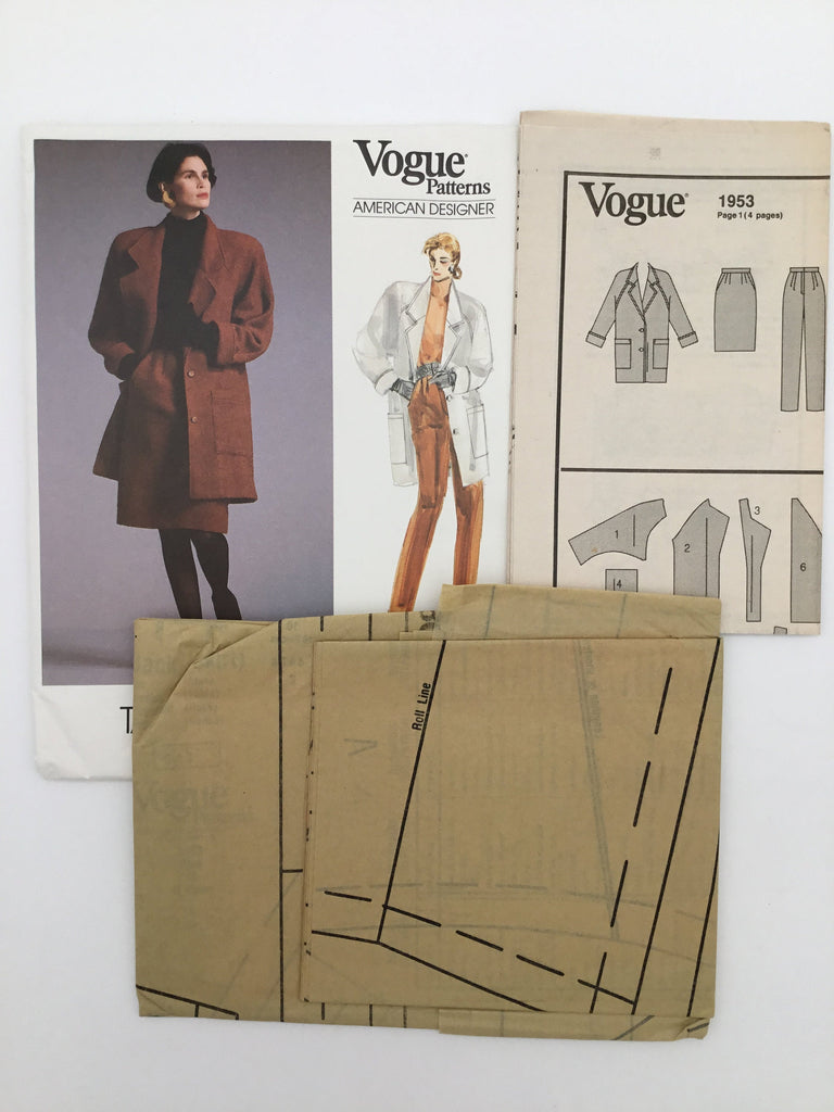 Vogue 1953 (1987) Jacket, Skirt, and Pants - Vintage Uncut Sewing Pattern