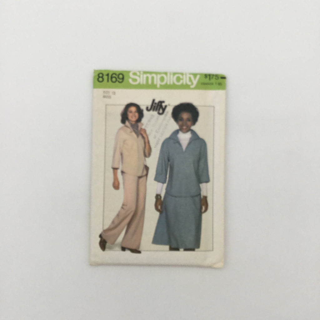 Simplicity 8169 (1977) Top, Pants, and Skirt - Vintage Uncut Sewing Pattern