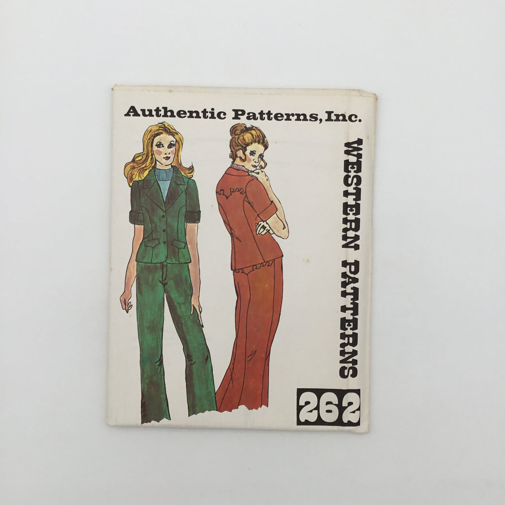 Authentic Patterns 262 Western Jacket and Pants - Vintage Uncut Sewing Pattern