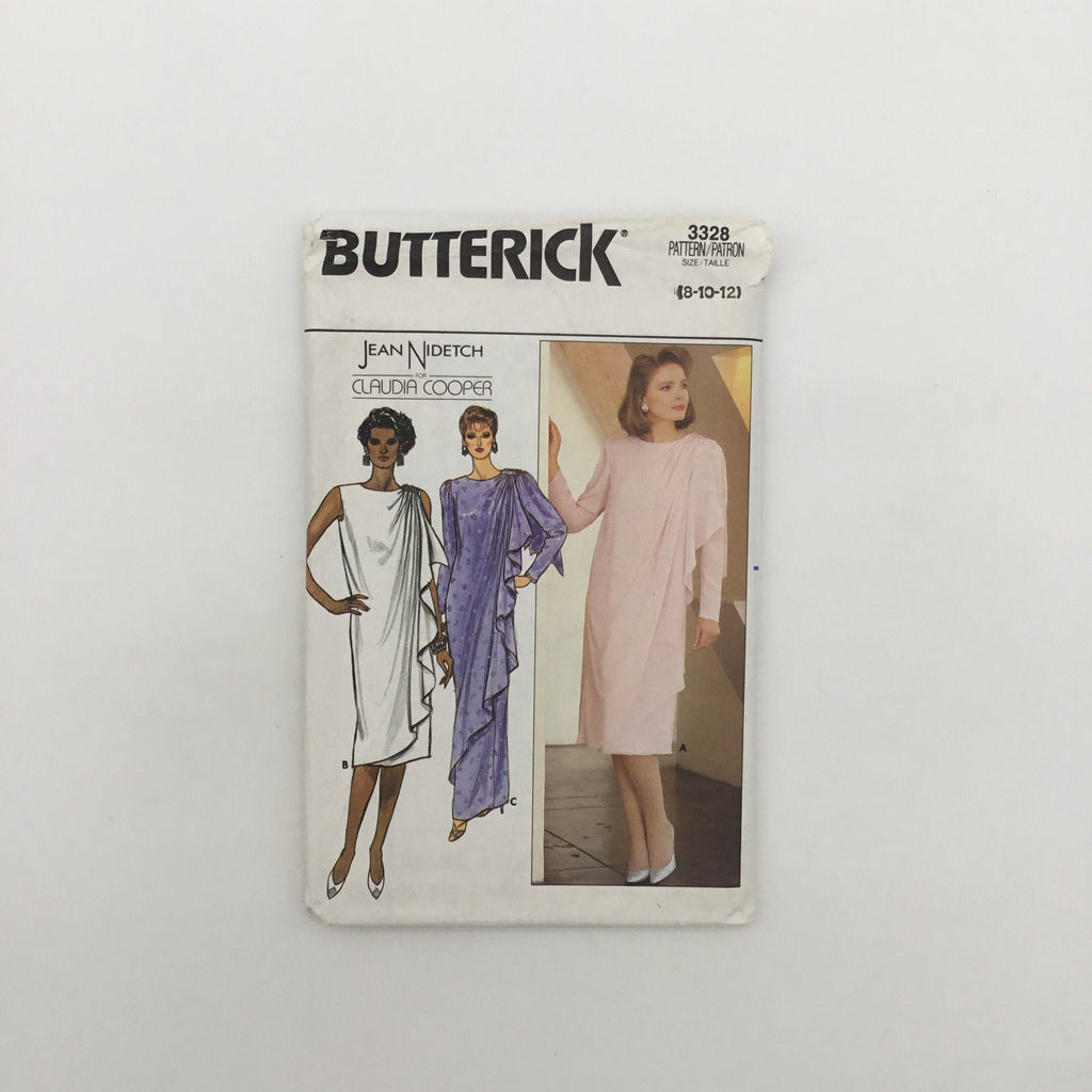 Butterick 3328 (1985) Dress with Sleeve and Length Variations - Vintage Uncut Sewing Pattern