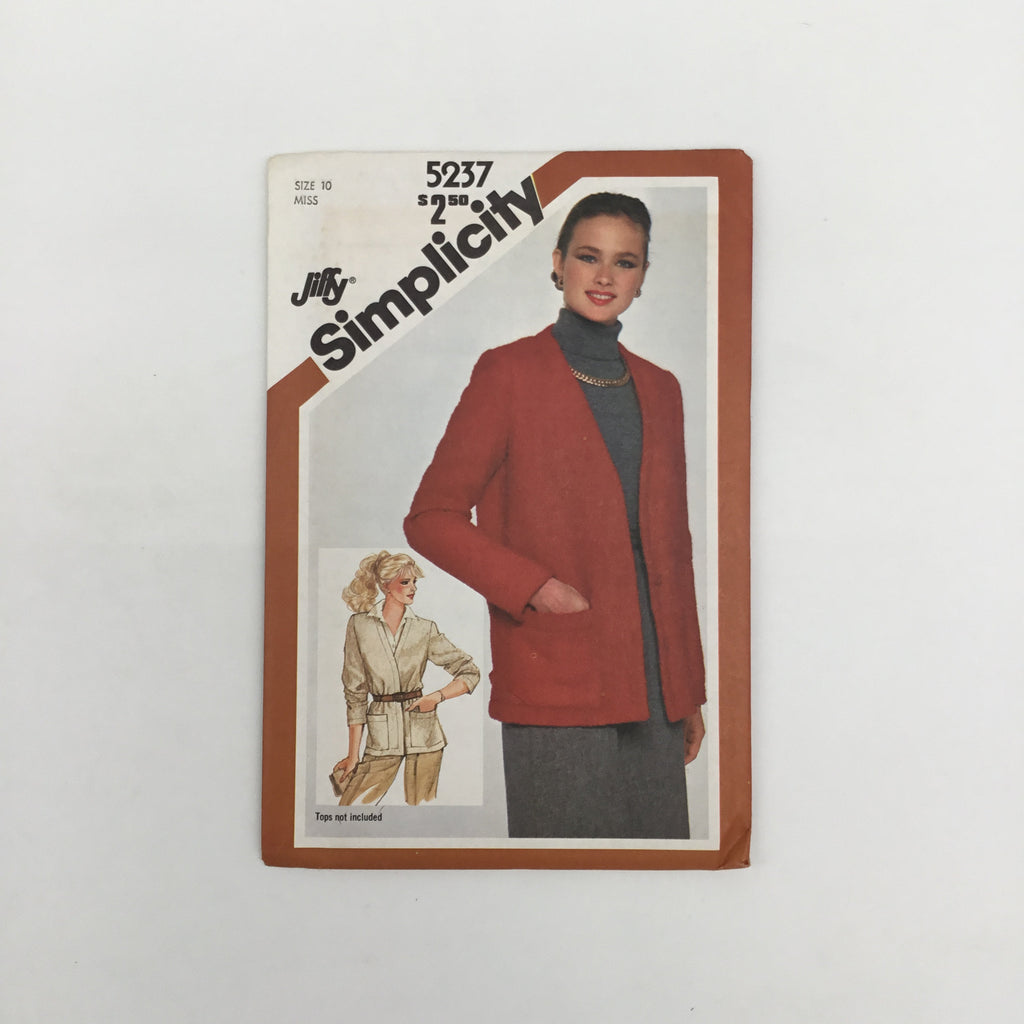 Simplicity 5237 (1981) Jacket - Vintage Uncut Sewing Pattern