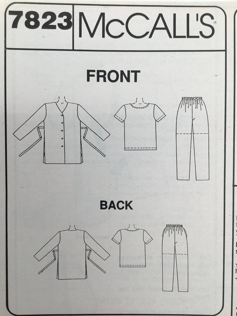 McCall's 7823 (1995) Jacket, Top, Pants, and Shorts - Vintage Uncut Sewing Pattern