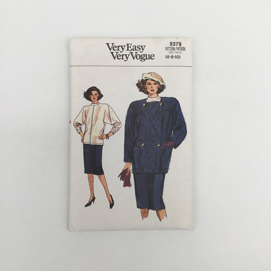 Vogue 9379 (1985) Jacket, Top, and Skirt - Vintage Uncut Sewing Pattern