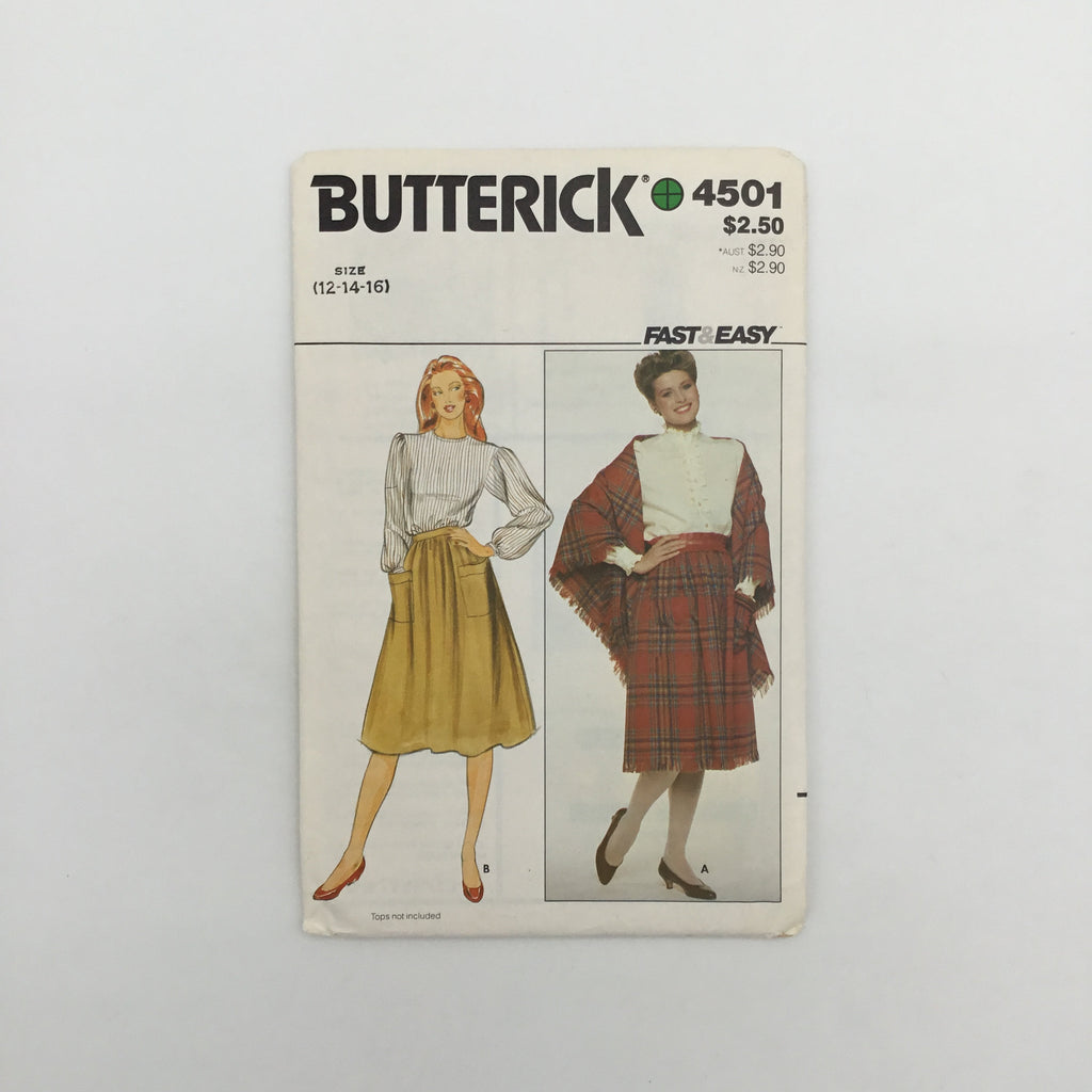 Butterick 4501 Skirt and Shawl - Vintage Uncut Sewing Pattern