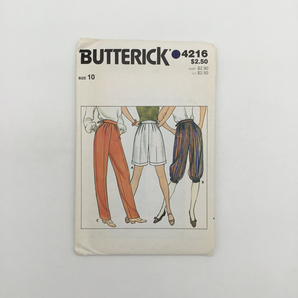 Butterick 4216 Shorts, Knickers, and Pants - Vintage Uncut Sewing Pattern