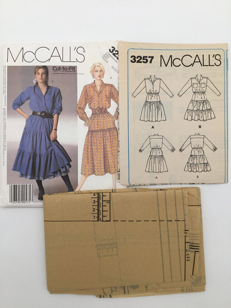 McCall's 3257 (1987) Dress with Style Variations - Vintage Uncut Sewing Pattern