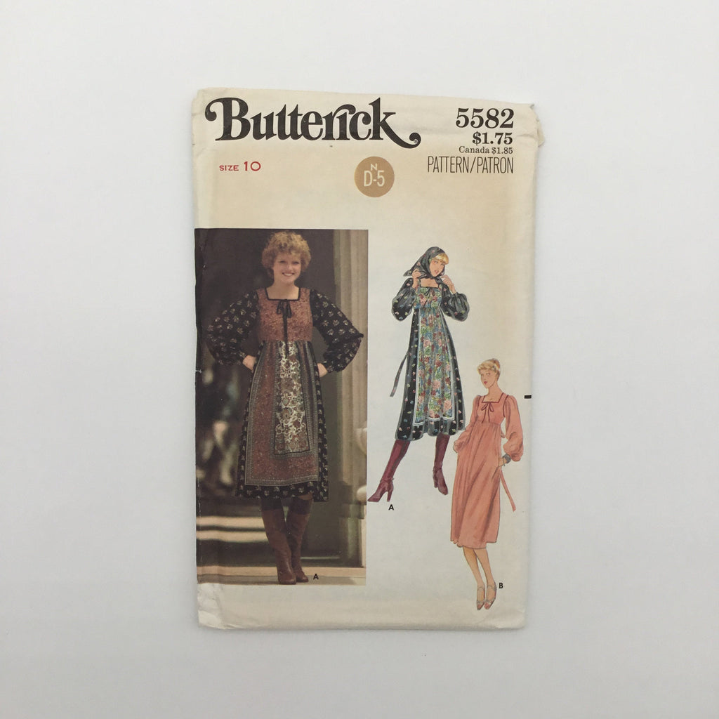 Butterick 5582 Dress and Scarf - Vintage Uncut Sewing Pattern