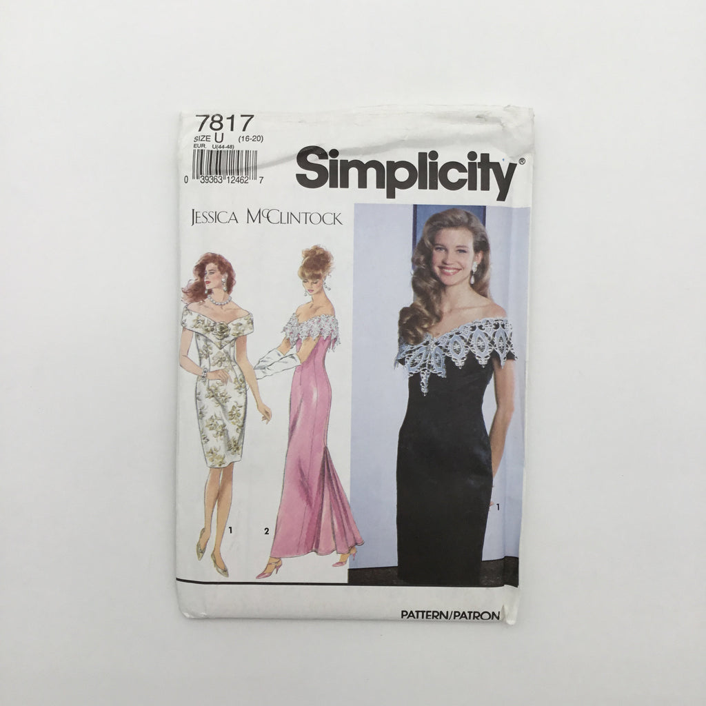 Simplicity 7817 (1992) Dress with Length Variations - Vintage Uncut Sewing Pattern