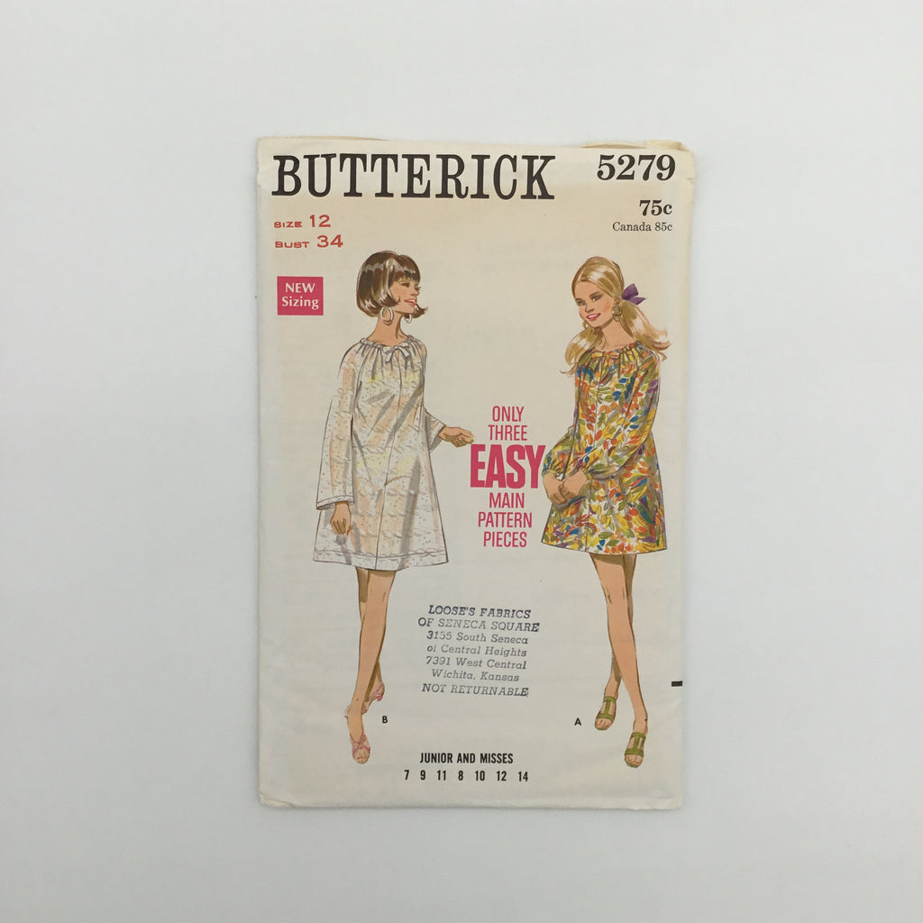 Butterick 5279 Dress - Vintage Uncut Sewing Pattern