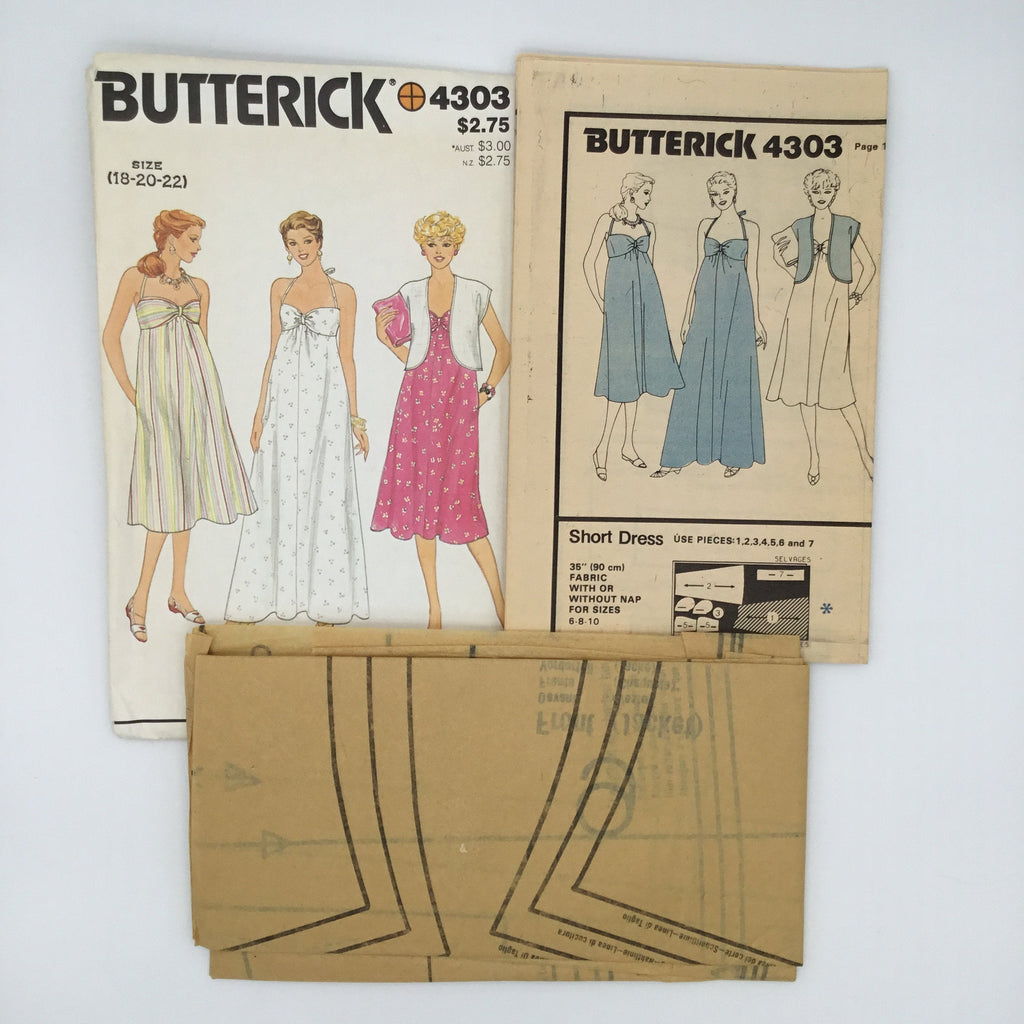 Butterick 4303 Maternity Jacket and Dress - Vintage Uncut Sewing Pattern