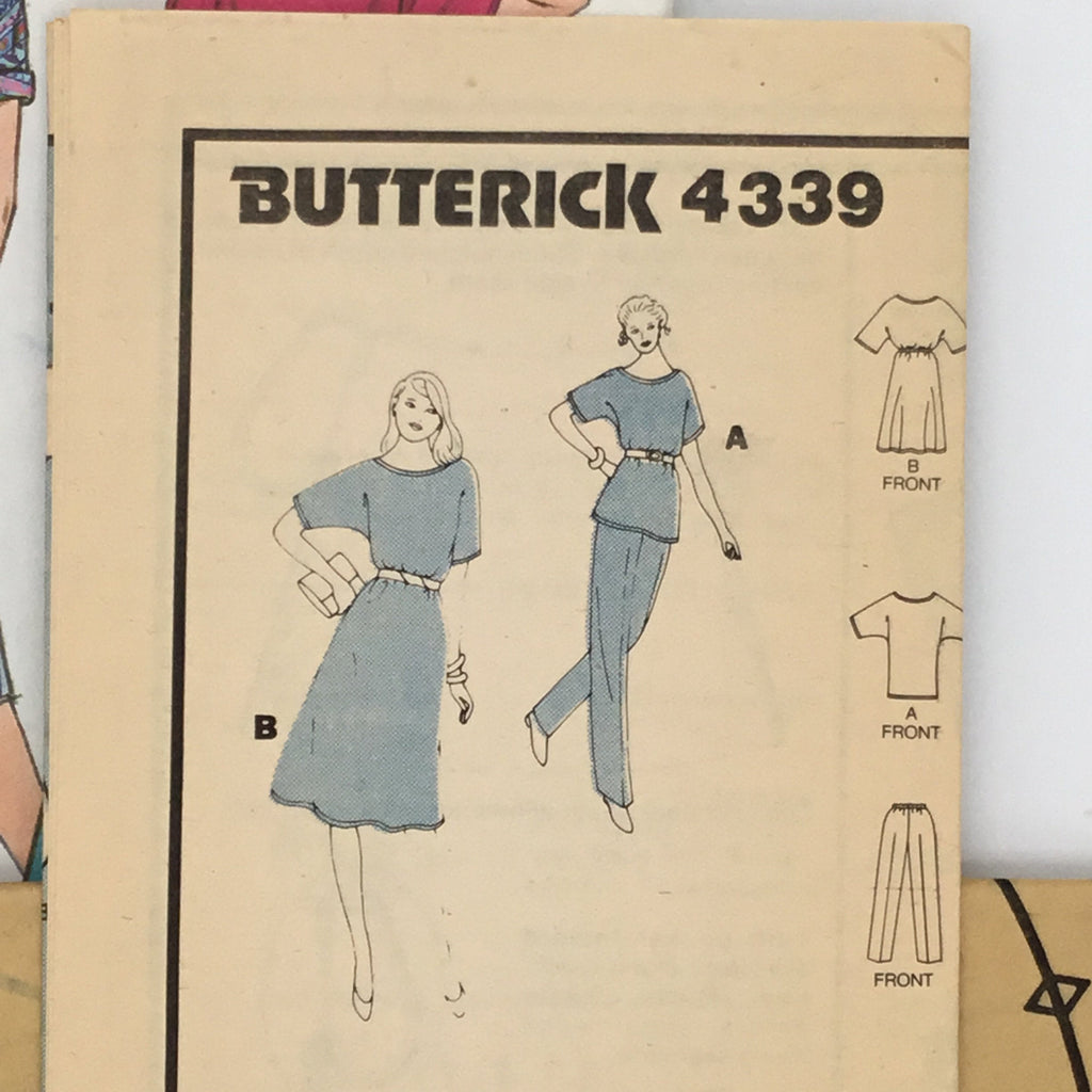 Butterick 4339 Dress, Tunic, and Pants - Vintage Uncut Sewing Pattern