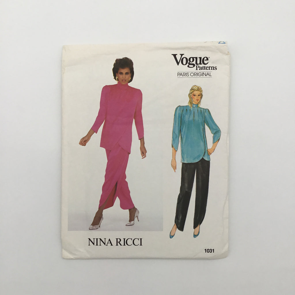 Vogue 1031 Top and Pants - Vintage Uncut Sewing Pattern