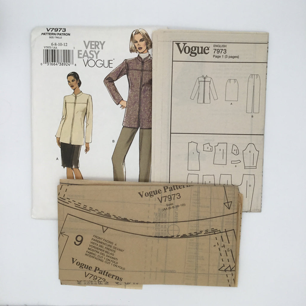 Vogue 7973 (2004) Jacket, Skirt, and Pants - Uncut Sewing Pattern