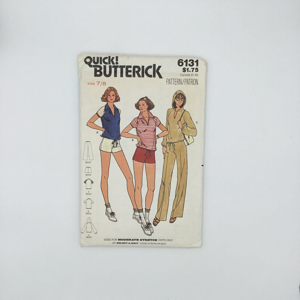 Butterick 6131 Top, Pants, and Shorts - Vintage Uncut Sewing Pattern