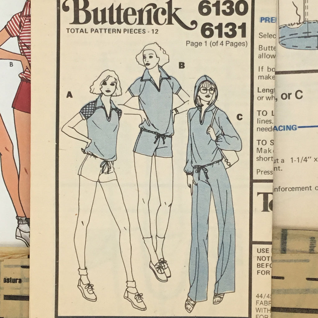Butterick 6131 Top, Pants, and Shorts - Vintage Uncut Sewing Pattern