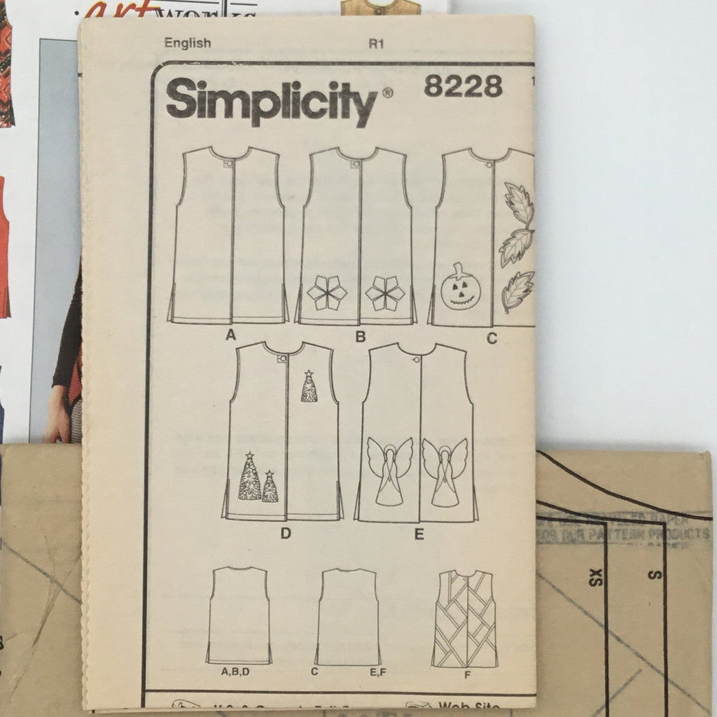 Simplicity 8228 (1998) Vest - Vintage Uncut Sewing Pattern