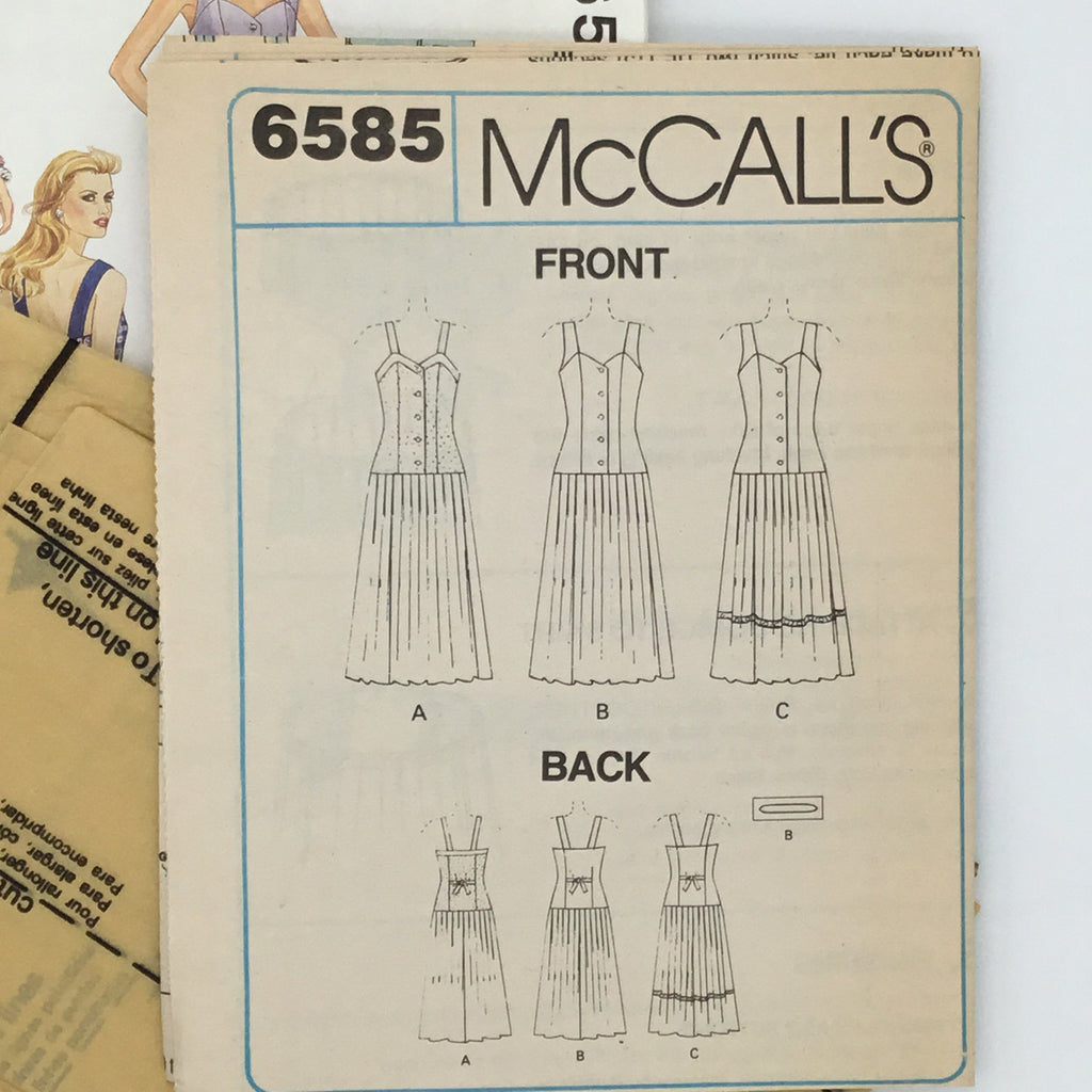 McCall's 6585 (1993) Dress - Vintage Uncut Sewing Pattern