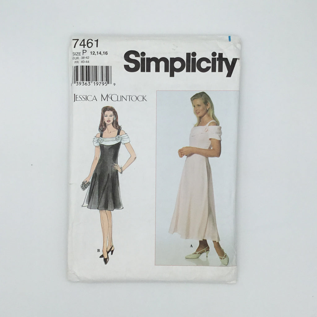 Simplicity 7461 (1997) Dress with Length Variations - Vintage Uncut Sewing Pattern