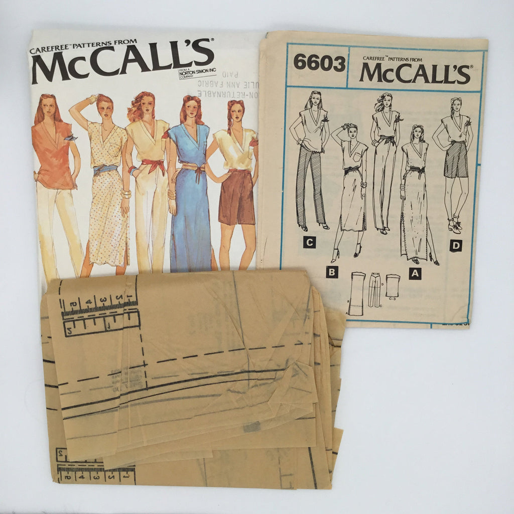McCall's 6603 (1979) Dress, Top, Pants, and Shorts - Vintage Uncut Sewing Pattern