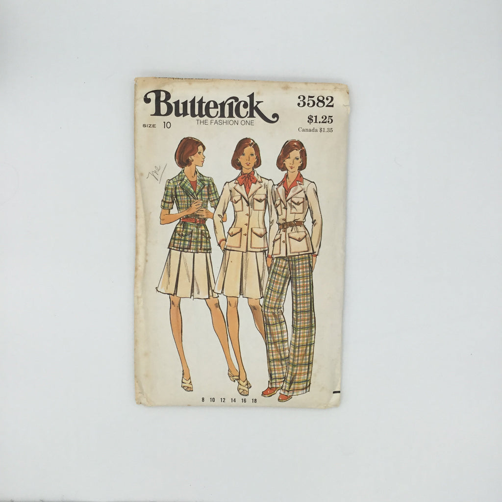 Butterick 3582 Jacket, Skirt, and Pants - Vintage Uncut Sewing Pattern