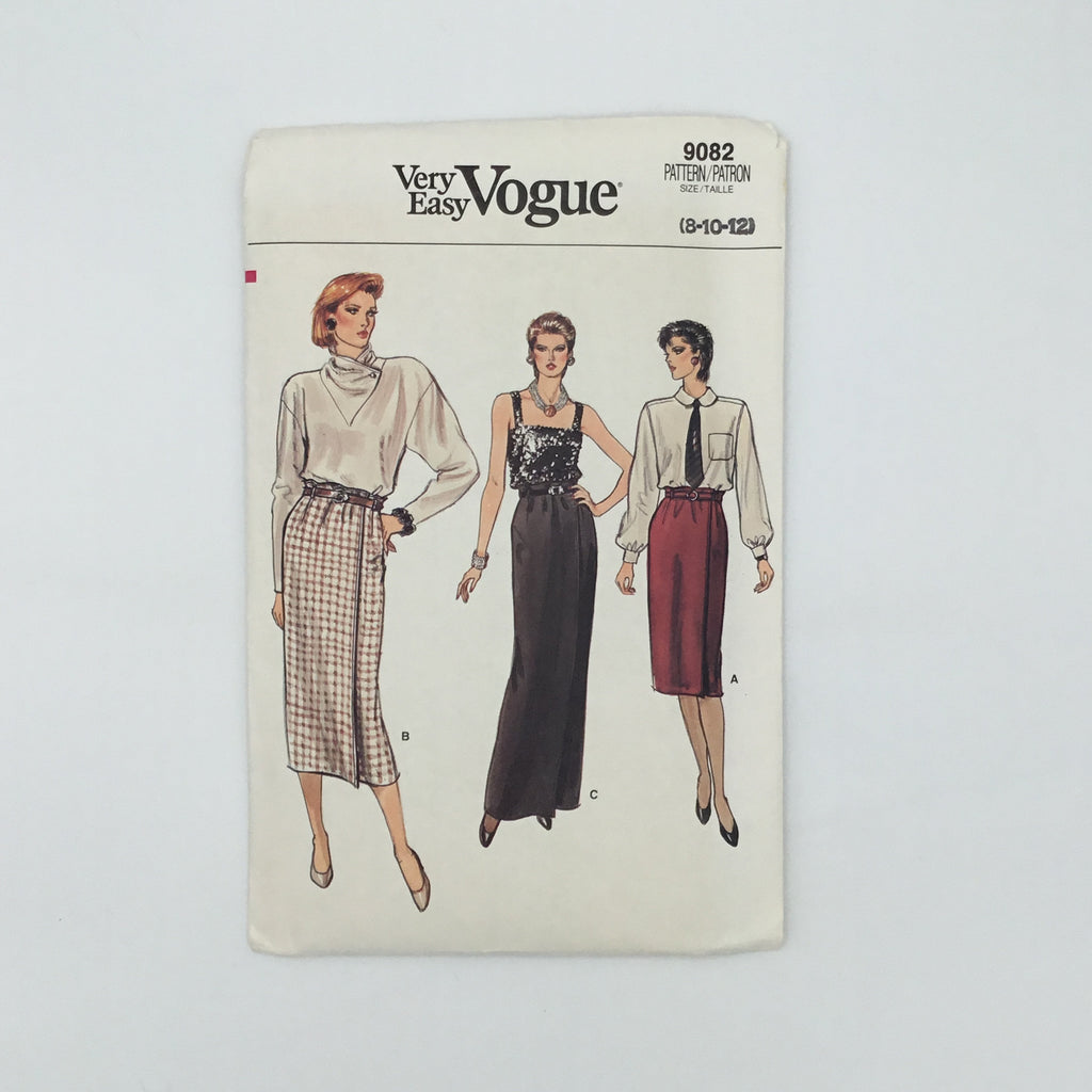 Vogue 9082 Skirt with Length Variations - Vintage Uncut Sewing Pattern