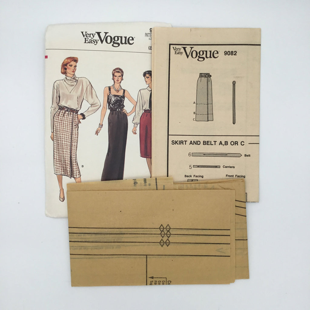 Vogue 9082 Skirt with Length Variations - Vintage Uncut Sewing Pattern