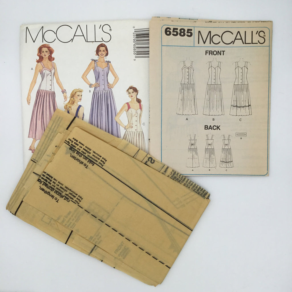McCall's 6585 (1993) Dress - Vintage Uncut Sewing Pattern