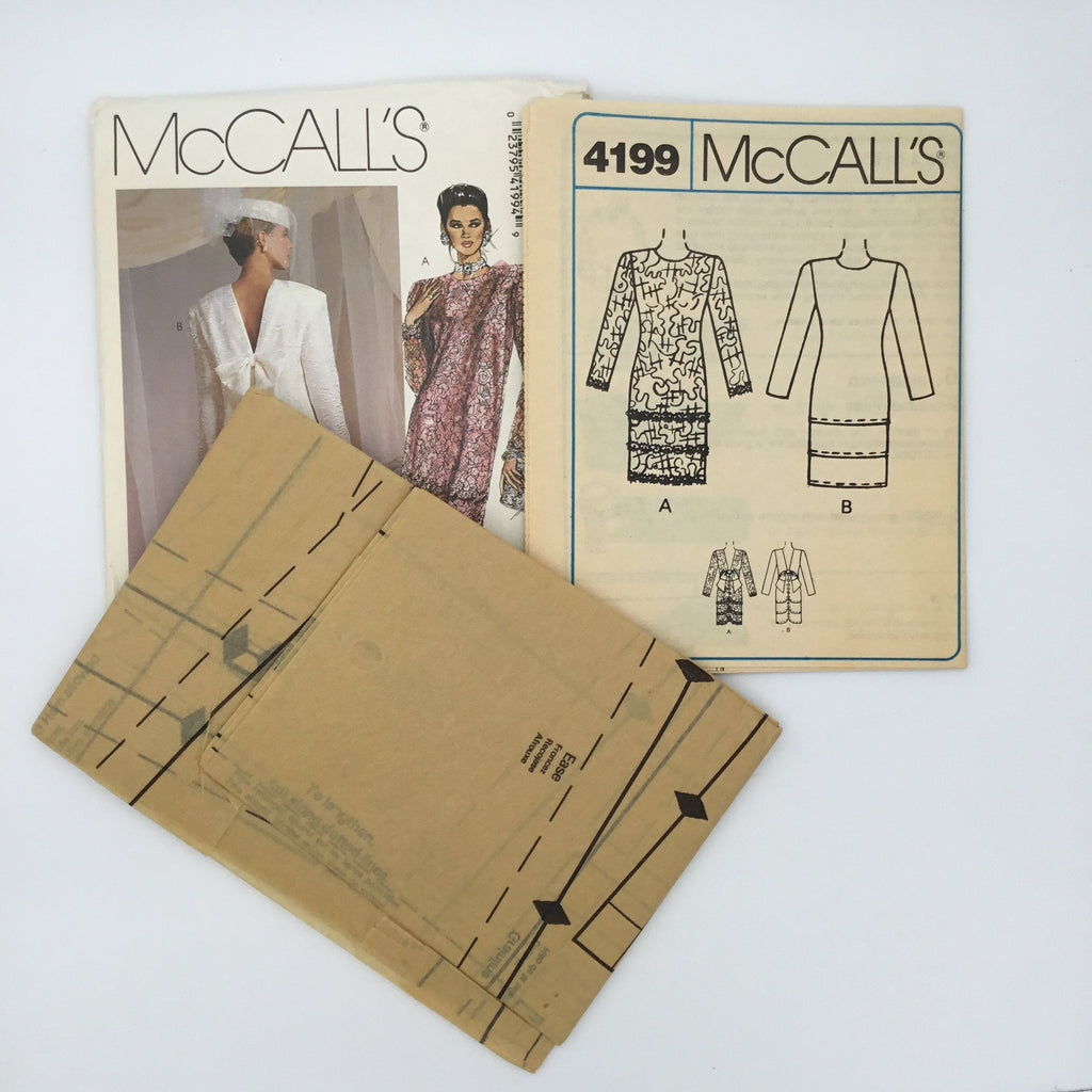 McCall's 4199 (1988) Dress - Vintage Uncut Sewing Pattern