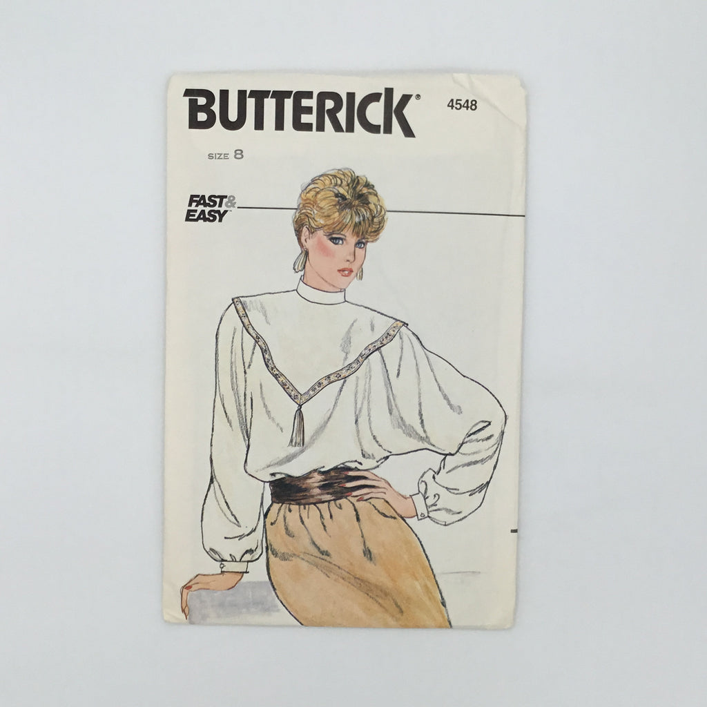 Butterick 4548 Blouse - Vintage Uncut Sewing Pattern