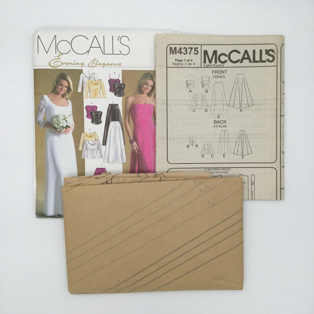McCall's 4375 (2004) Special Occasion Tops and Skirts - Uncut Sewing Pattern
