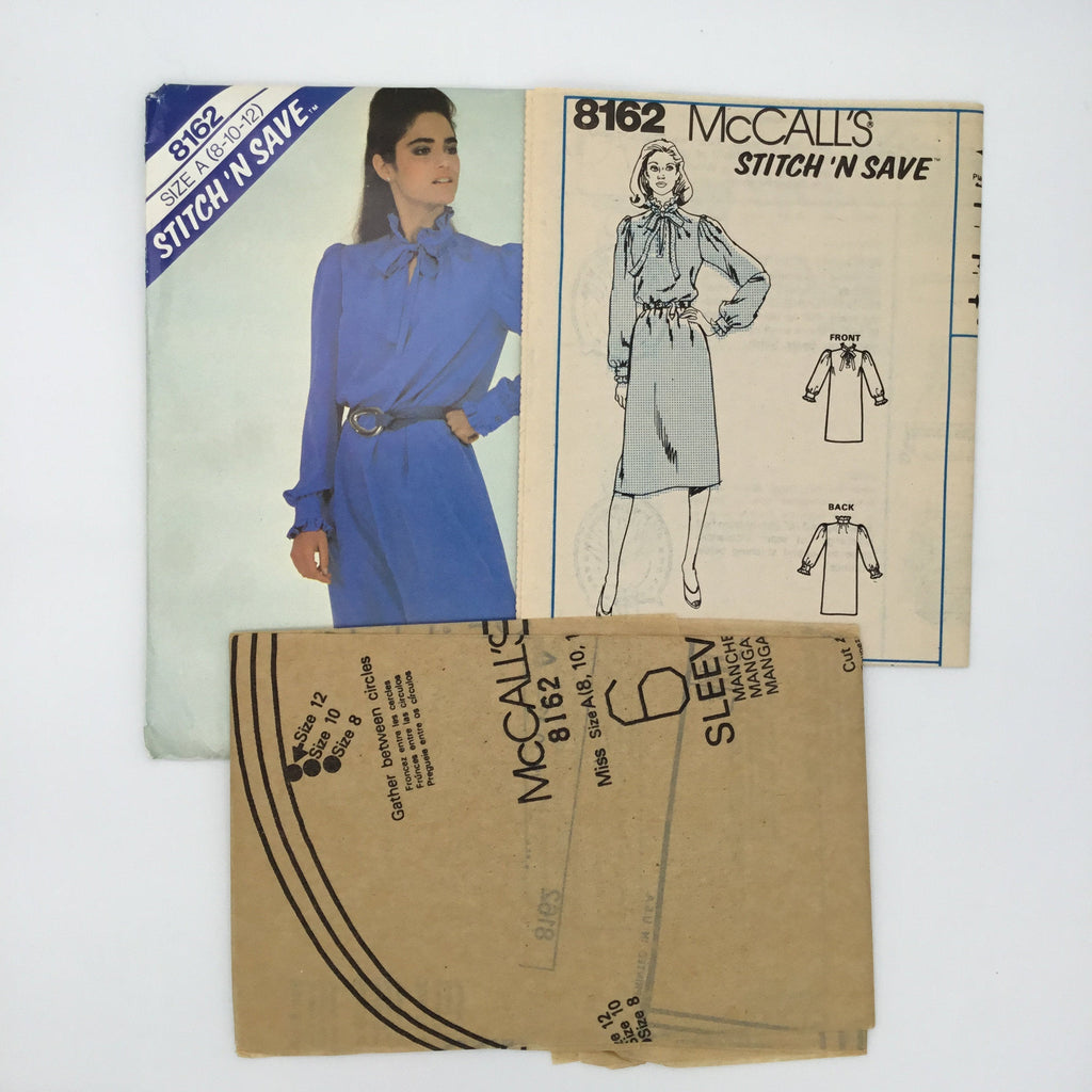 McCall's 8162 (1982) Dress - Vintage Uncut Sewing Pattern