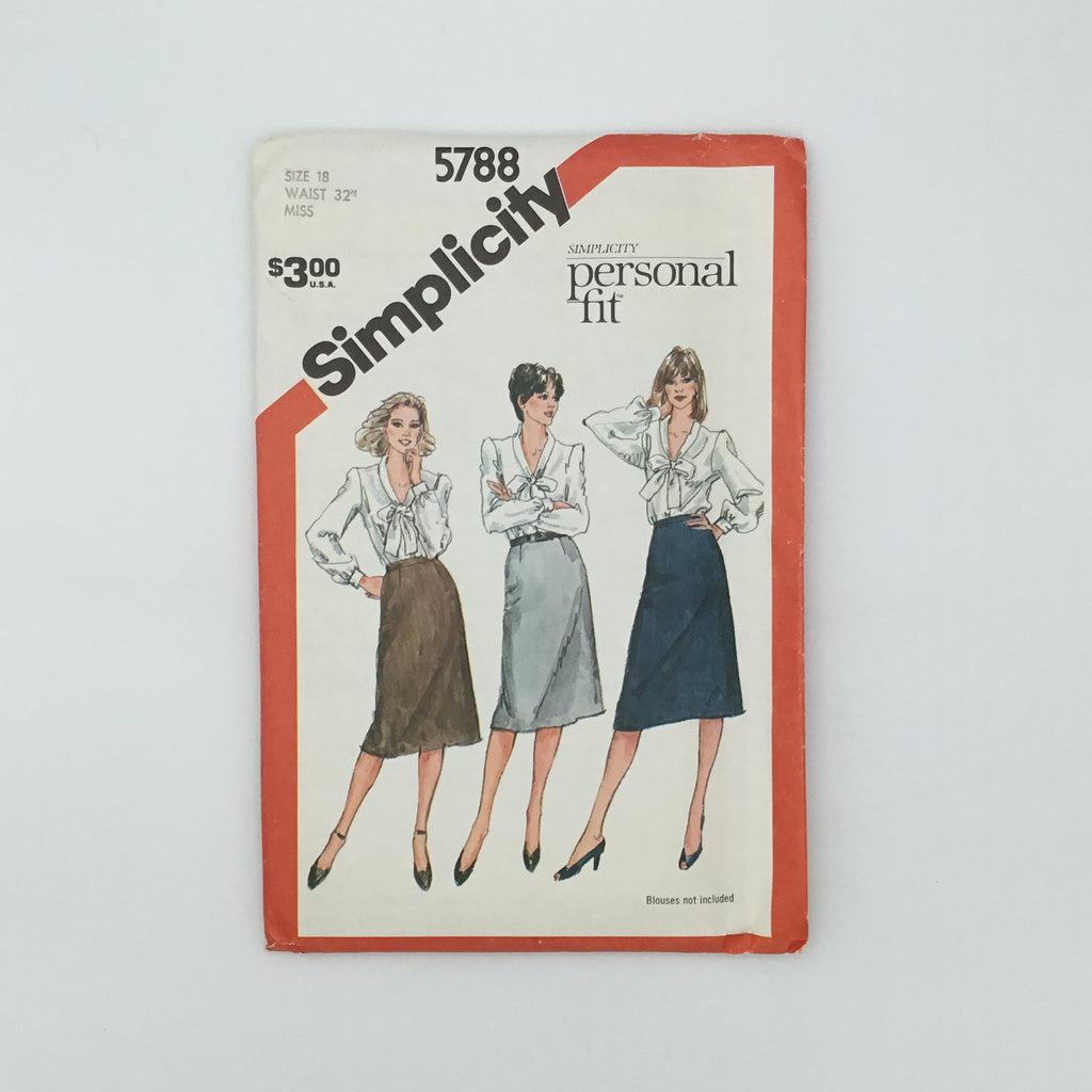 Simplicity 5788 (1982) Skirt - Vintage Uncut Sewing Pattern