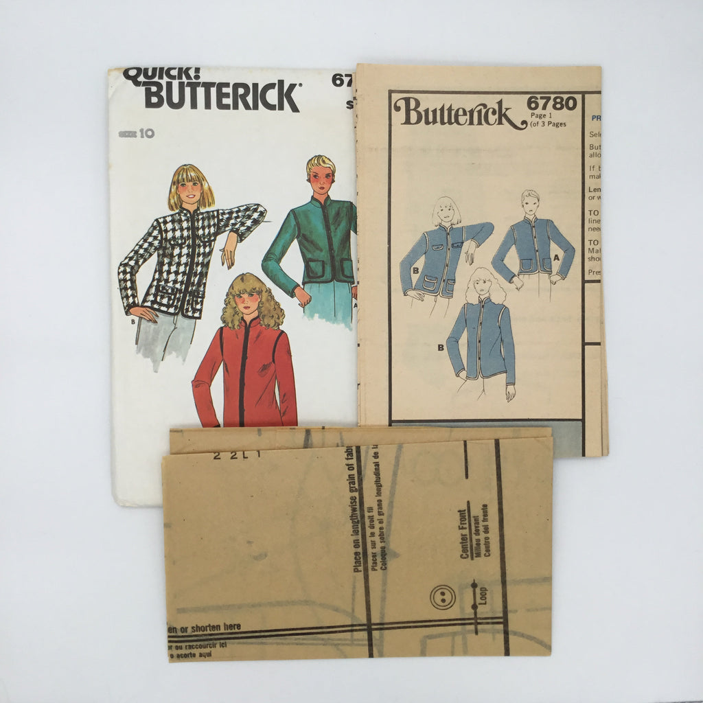 Butterick 6780 Jacket with Length Variations - Vintage Uncut Sewing Pattern