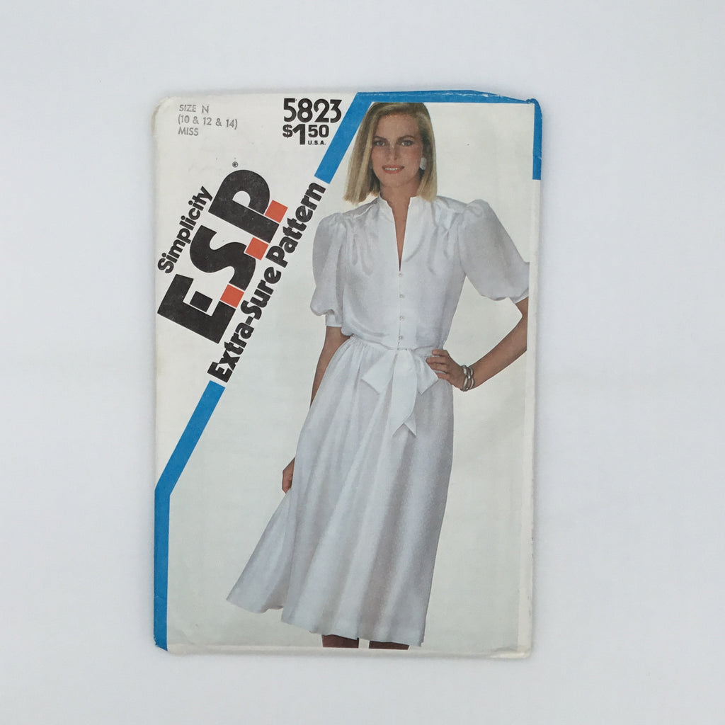 Simplicity 5823 (1982) Dress - Vintage Uncut Sewing Pattern