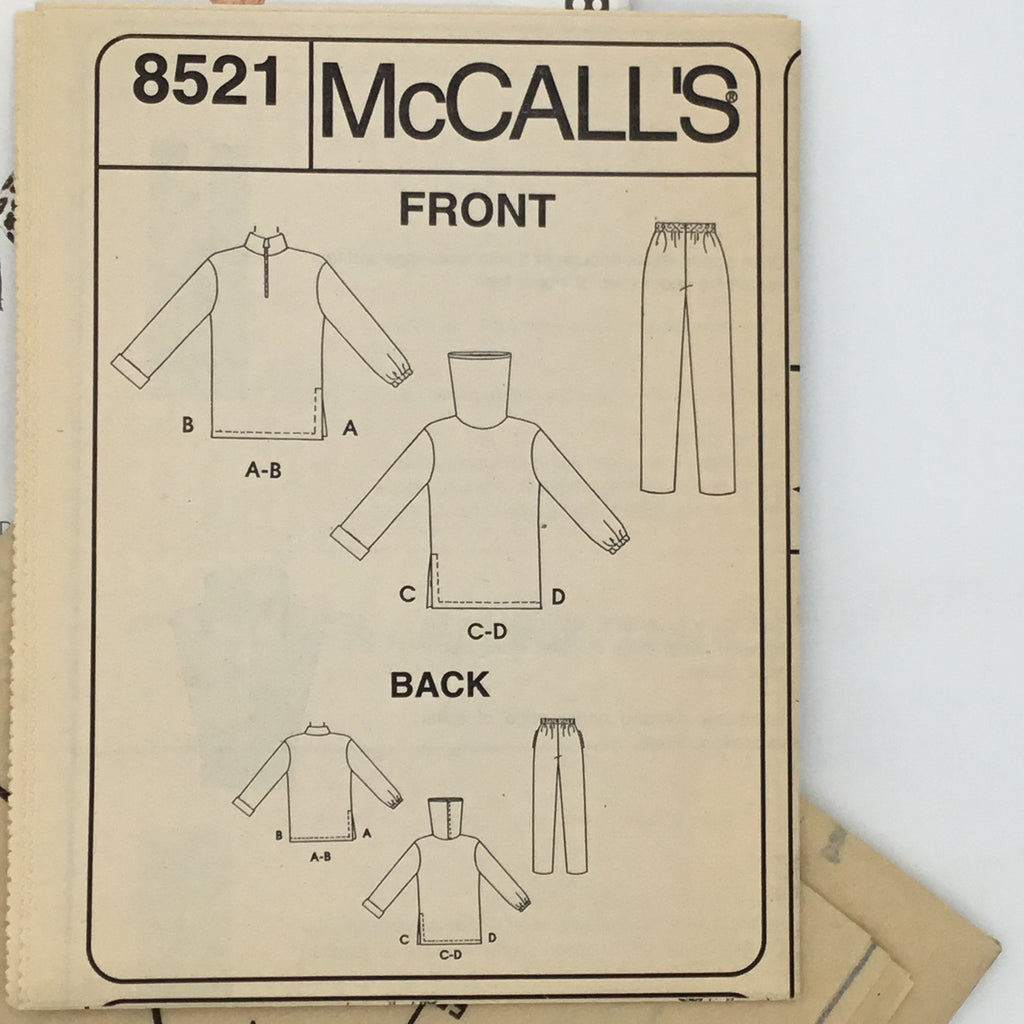 McCall's 8521 (1996) Tops and Pants - Vintage Uncut Sewing Pattern