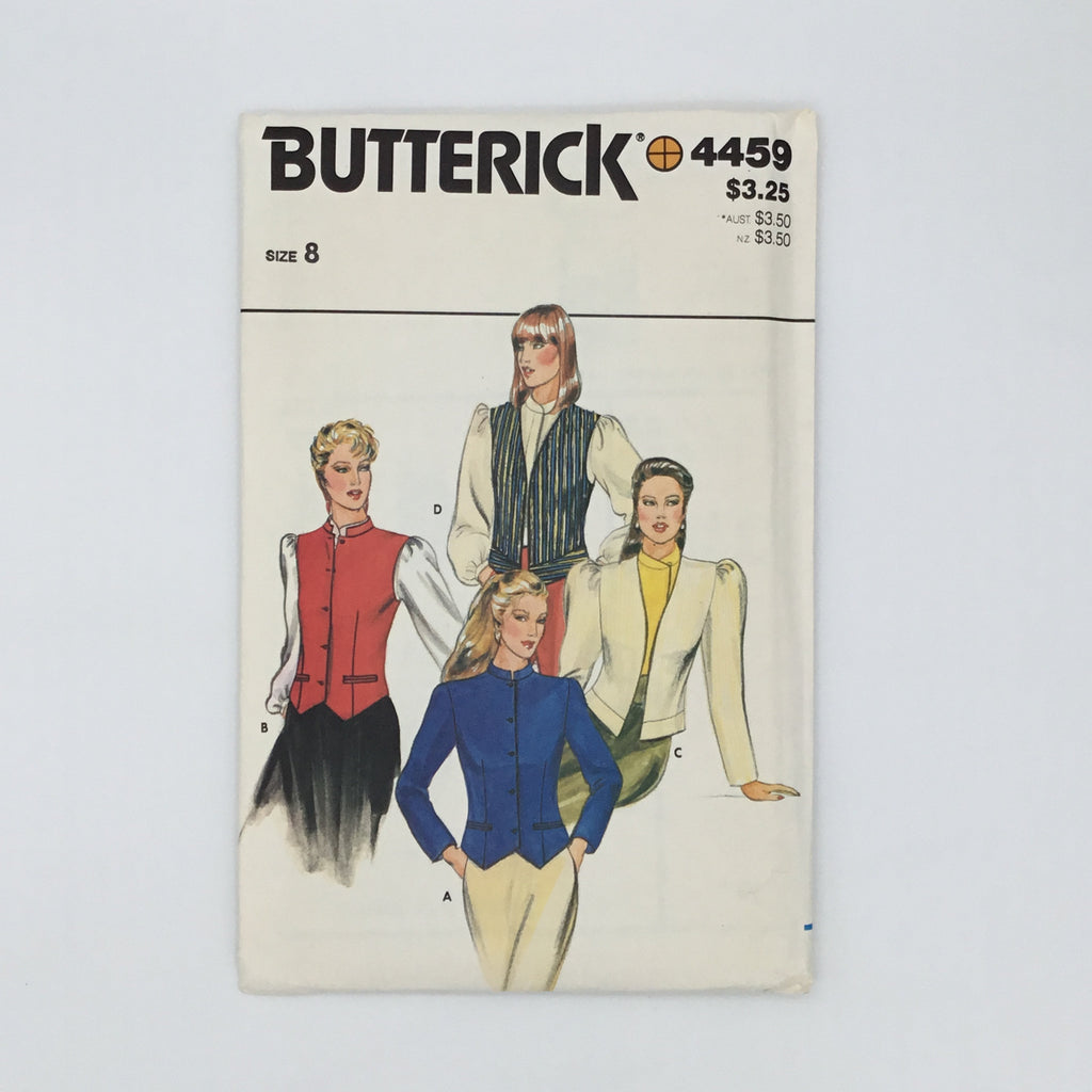 Butterick 4459 Jacket and Vest with Style Variations  - Vintage Uncut Sewing Pattern