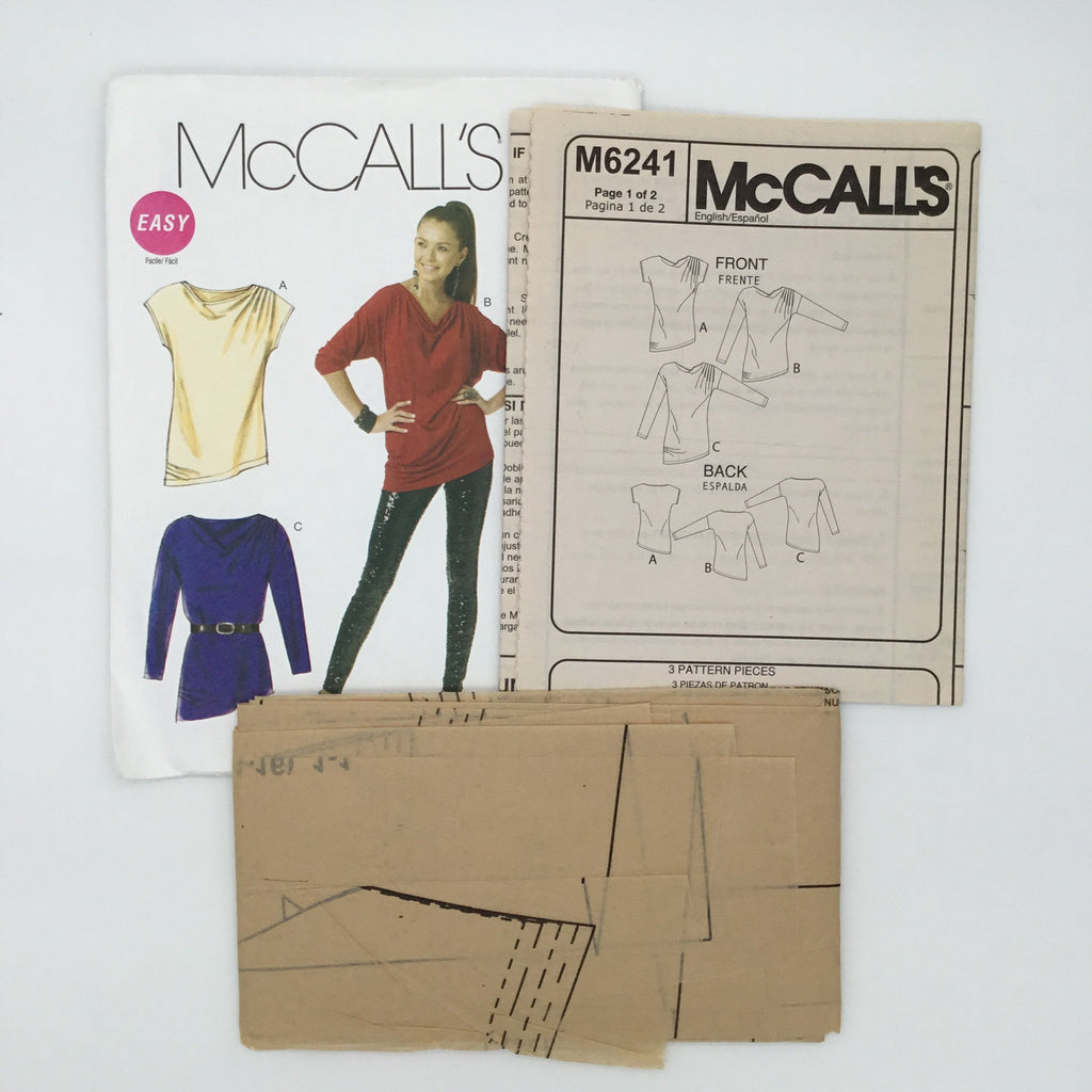 McCall's 6241 (2010) Tunic with Sleeve and Length Variations - Uncut Sewing Pattern