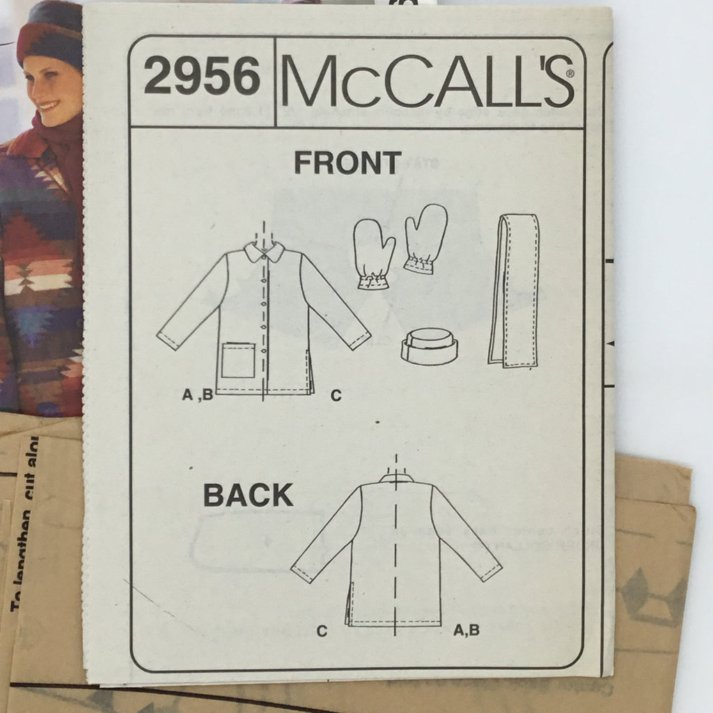 McCall's 2956 (2000) Jacket, Hat, Scarf, and Mittens - Uncut Sewing Pattern