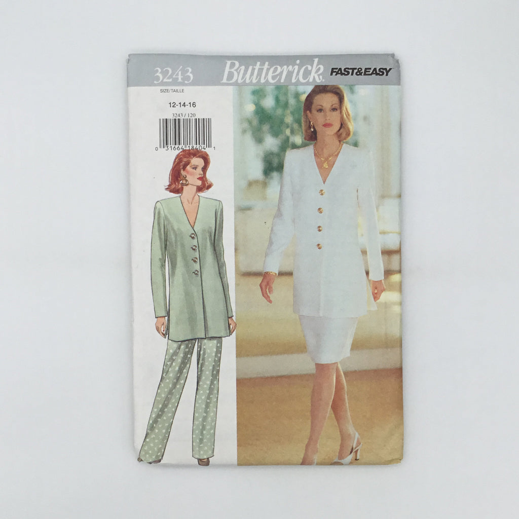Butterick 3243 (1994) Tunic, Skirt, and Pants - Vintage Uncut Sewing Pattern
